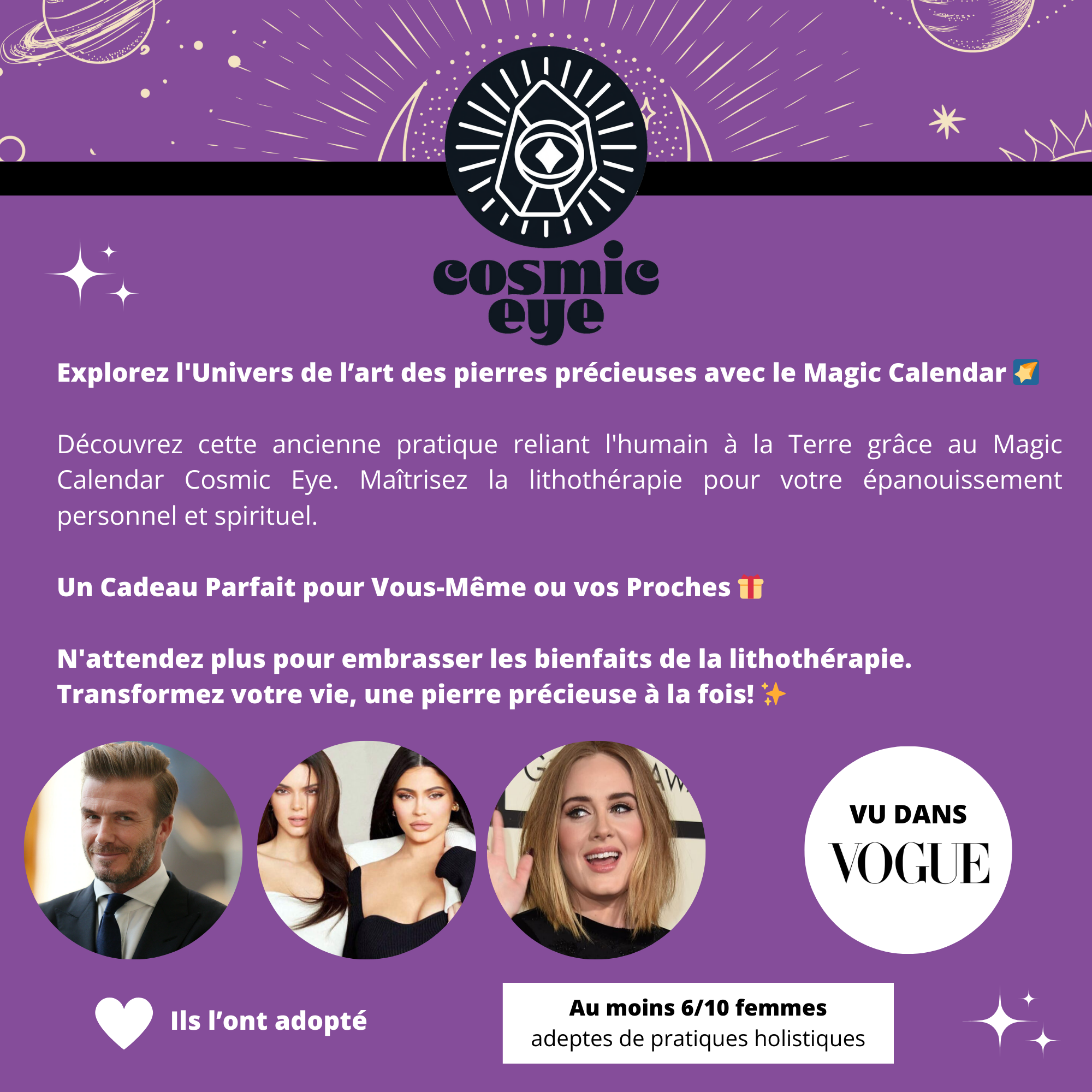 Takecare - Vente Calendriers de l'avent - COFFRET- Pierres Magiques - Cosmic Eye6