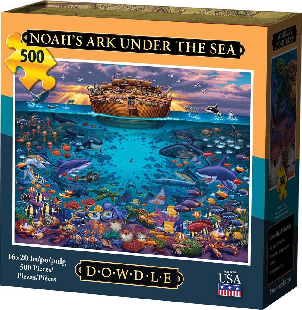 Boardwalk Puzzle Company - Wholesale Puzzle - Adult - Noah's Ark Under the Sea - 500 Piece