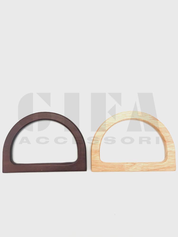 Gifa Accessori - Wholesale Sluiting - Halve maan houten handgrepen 9 cm art 08991