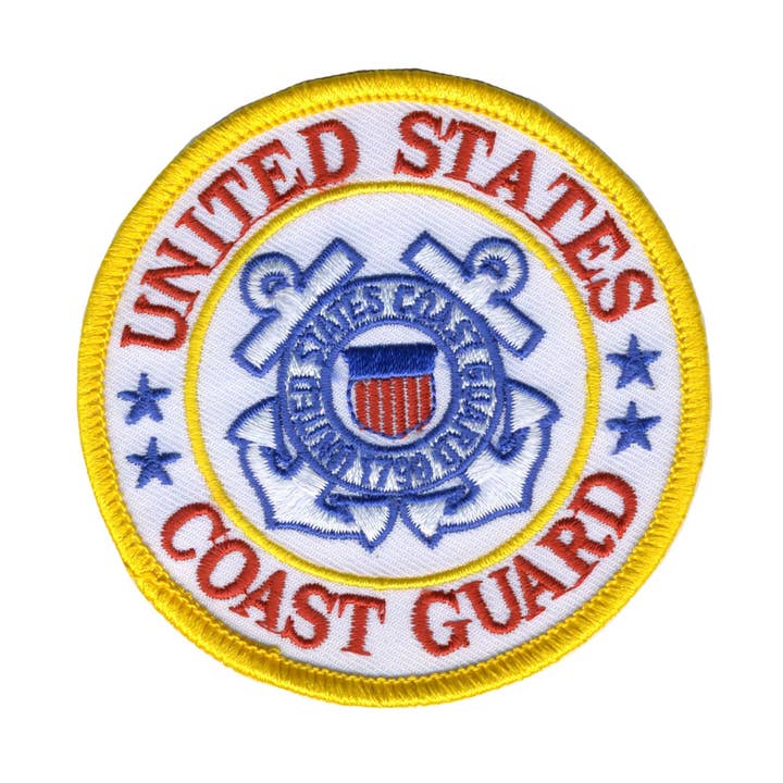 Militaire patch van 3 x 3" x 3" van de kustwacht van Hot Leathers voor wholesale door Hot Leathers