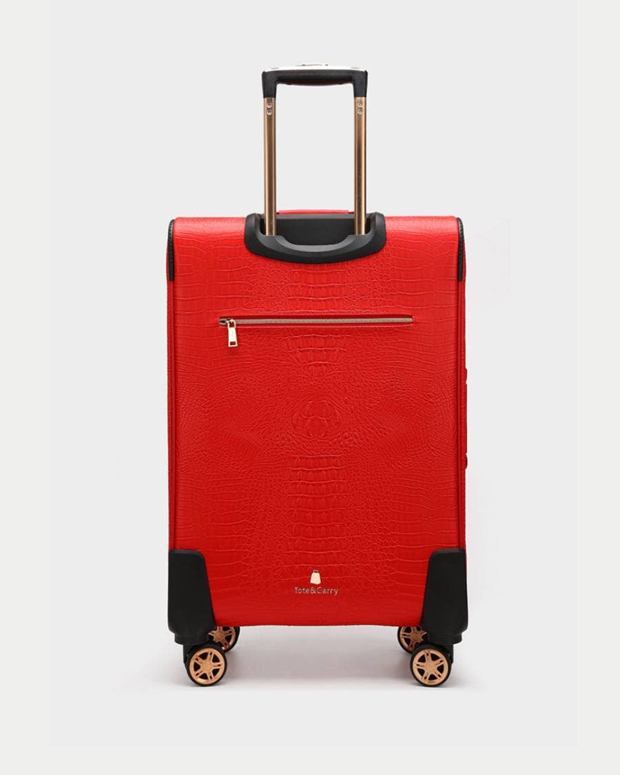 Tote&Carry - Wholesale Luggage - Apollo 2 Suitcase 2 Piece Set in Red4
