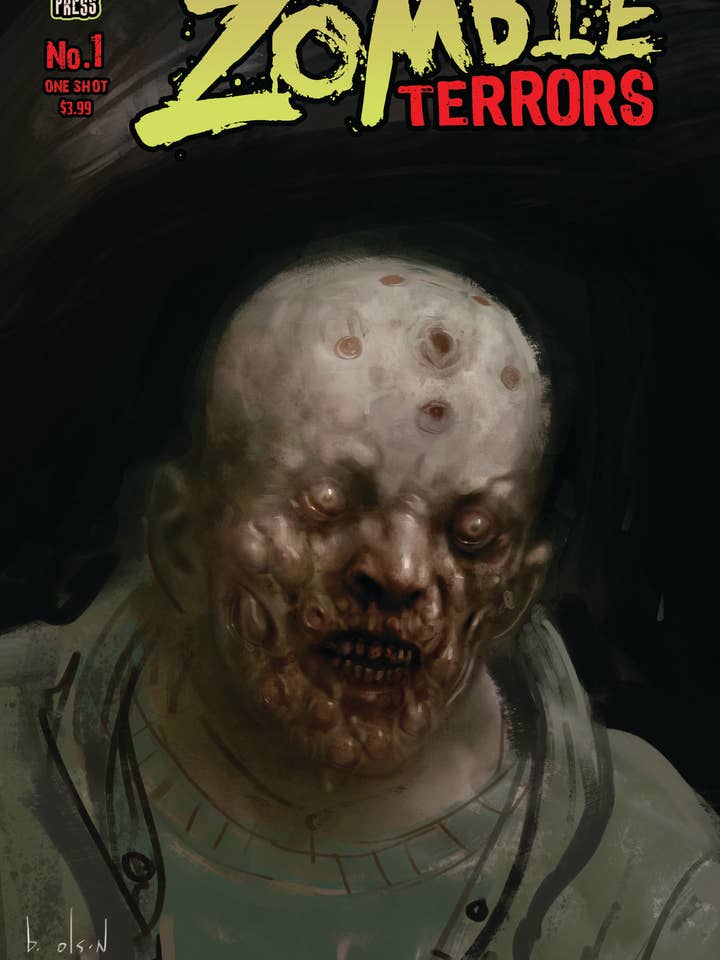 Couverture spéciale Halloween de Zombie Terrors #1B Ben Olson pour la vente par Xeno Pop