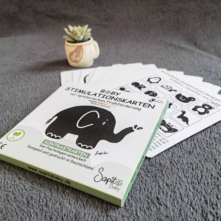 SapitoBaby - Vendita all'ingrosso Carte didattiche - Bambini e neonati - (Carta) Carte di Contrasto per Bambini