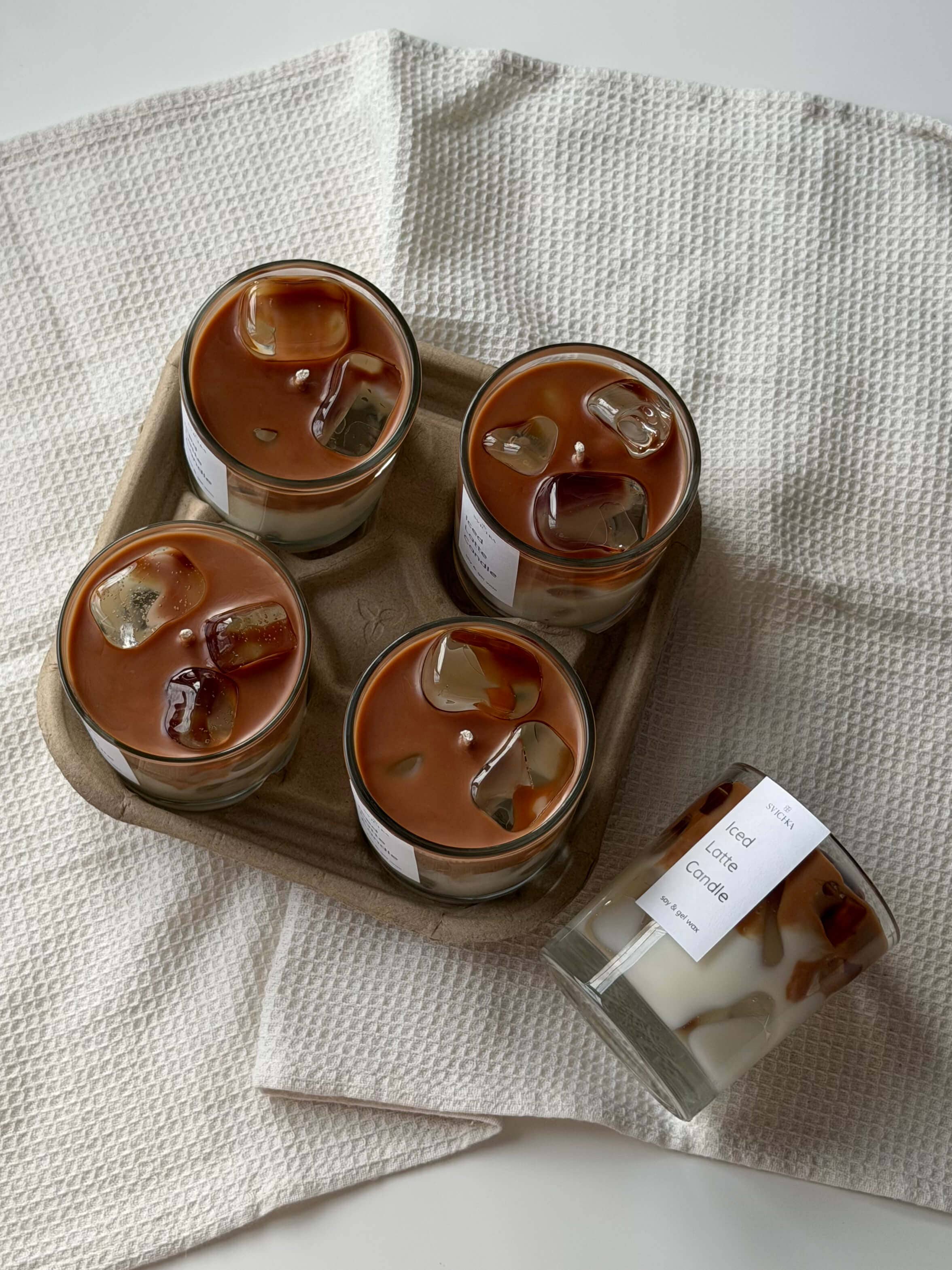 SVICHKA - Wholesale Jar/Filled Candle - Iced Latte Candle2