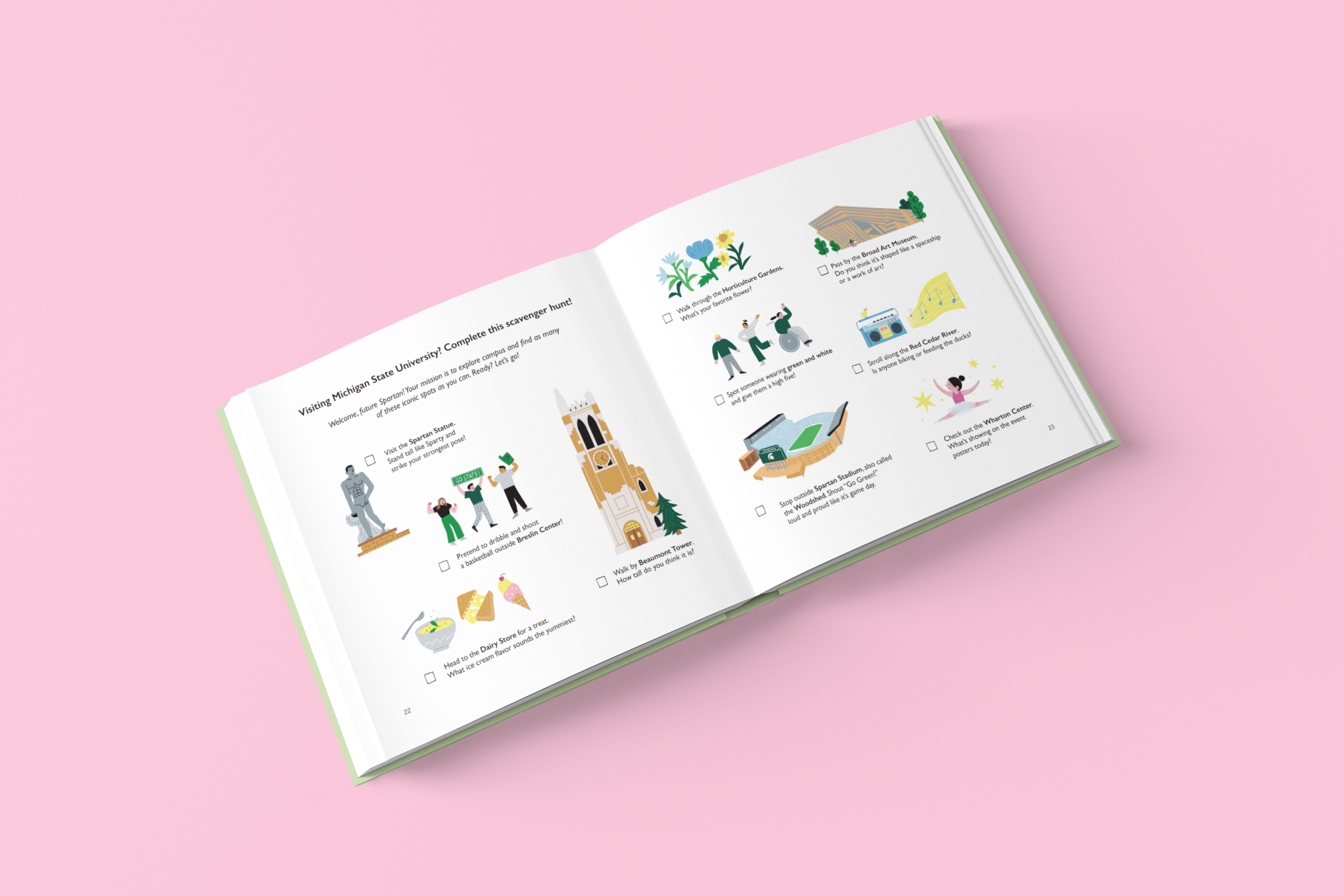 Collegiate ABCs - Wholesale Preschool Book (3-5) - Michigan State University A to Z - Officially Licensed6