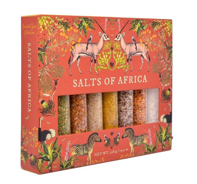 The African Home Goods – wholesale Salt – Salts of Africa Salt Collection | Gourmetprovsmak Kryddgåvoset | Gåva för män | Gåva för kvinnor | Gåva för alla tillfällen | Infuserat salt | Kaviarsalt | Cape Malay-salt | Ek-rökt salt | Roobios-infuserat salt | Afrikanska örtsalter | 8-gåvoset-pack4