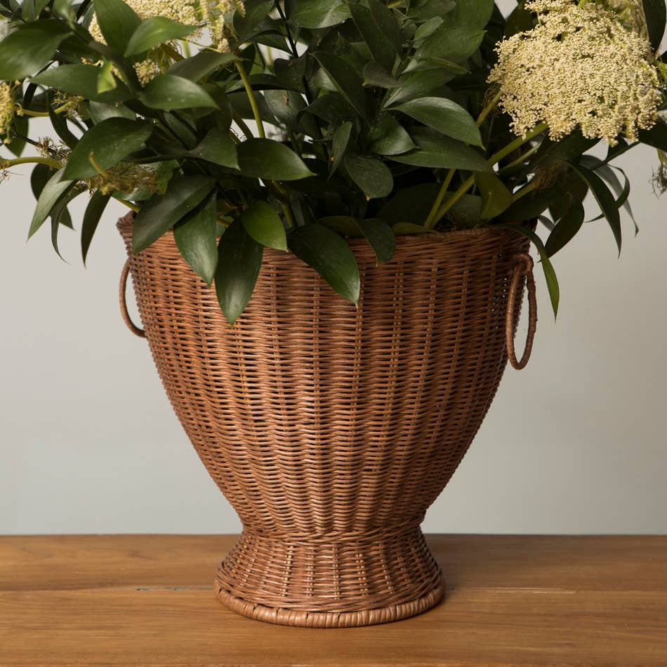 Mahe Homeware - Wholesale Vase - Ornella Rattan Vase Brown2