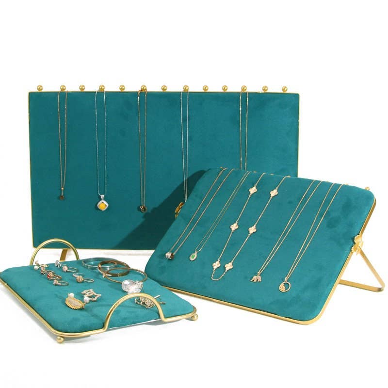 Zakka - Wholesale Jewelry Stand & Display - Large Double Sided Vintage Inspired Velvet Jewelry Display7