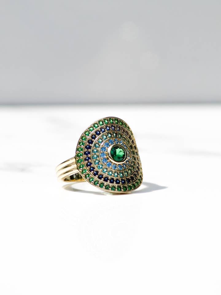 UTOPIA RING- MOSS AQUA for wholesale by Native Gem
