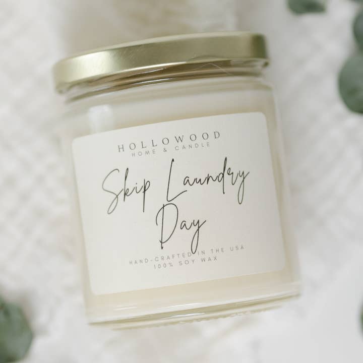 SAUTEZ LE JOUR DE LESSIVE | BOUGIES pour la vente par HOLLOWOOD FRAGRANCE