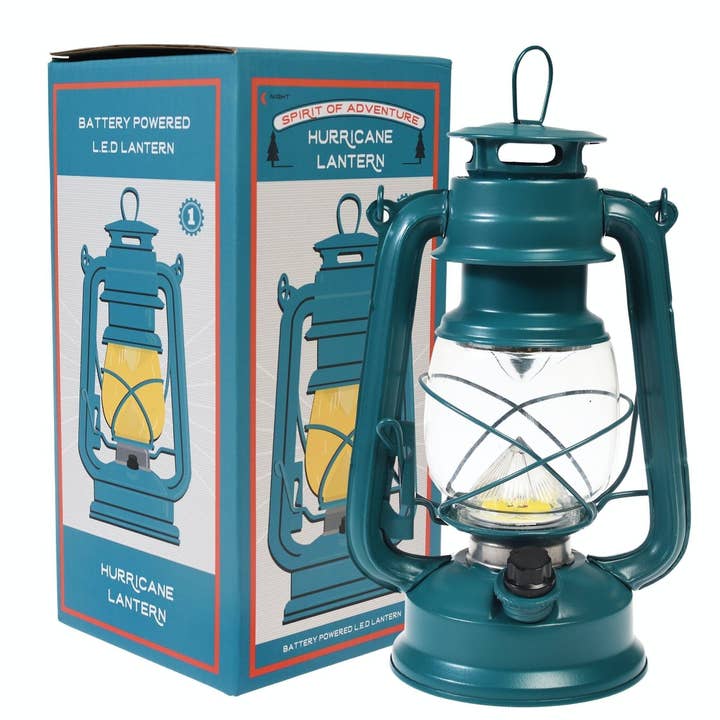 Blue Led Hurricane Lantern - Spirit of Adventure for wholesale by Rex B2B - UK