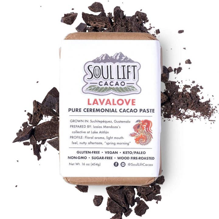Soul Lift Cacao - Wholesale Hot cocoa mix/kit - Lavalove 100% Pure Ceremonial Cacao Paste from Guatemala