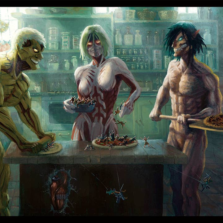 Rosa Maria Pizzeria 3D Lenticular by Artist Bucket for wholesale by DisParody