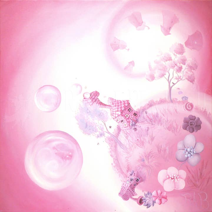 Swirly Whirly Bubble Land - Petite Giclée pour la vente par Ethereal Earth