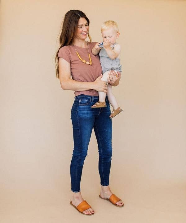 Chewable Charm - Wholesale Teething Necklace - Baby - The Austin - Mustard Yellow Teething Necklace2