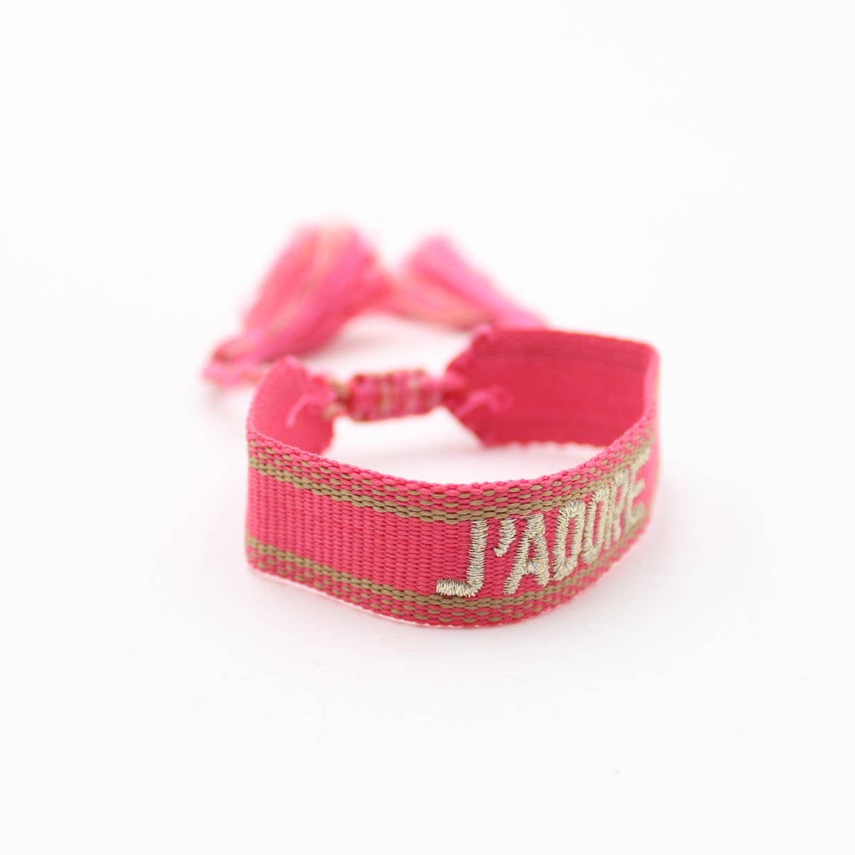 Reference Mode – Pulseira entrelaçada/entrançada por atacado – Pulseira de tecido com mensagem eu te amo16