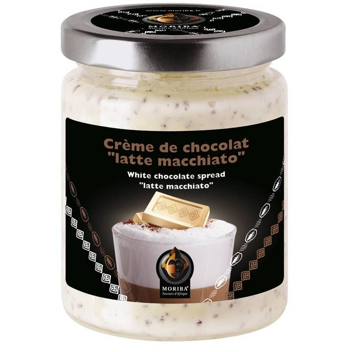 MORIBA - Wholesale Hot Fudge/Chocolate Spread - White chocolate cream “Latte Macchiato” 250g