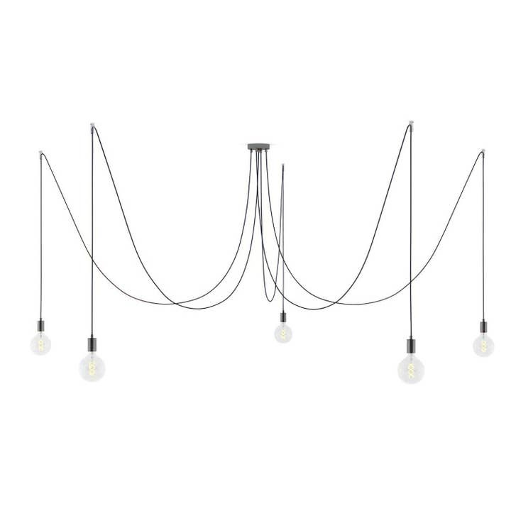 Spider - Multi-drop pendant lamp with 5 drops Made in Italy for wholesale by LIGHTINUP S.R.L.
