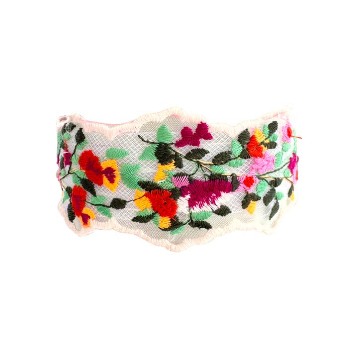 Gemelli – wholesale Pannband - Dam – Bloom Broderat Blomdiadem