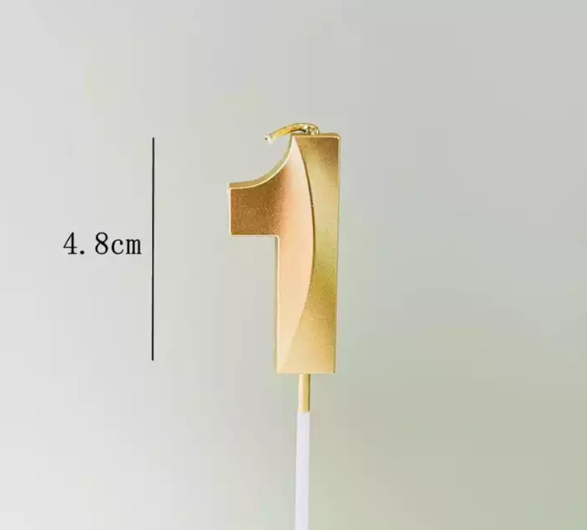 Sweetberry Treats - Wholesale Cake Candle - Geometric Number Birthday Candle2