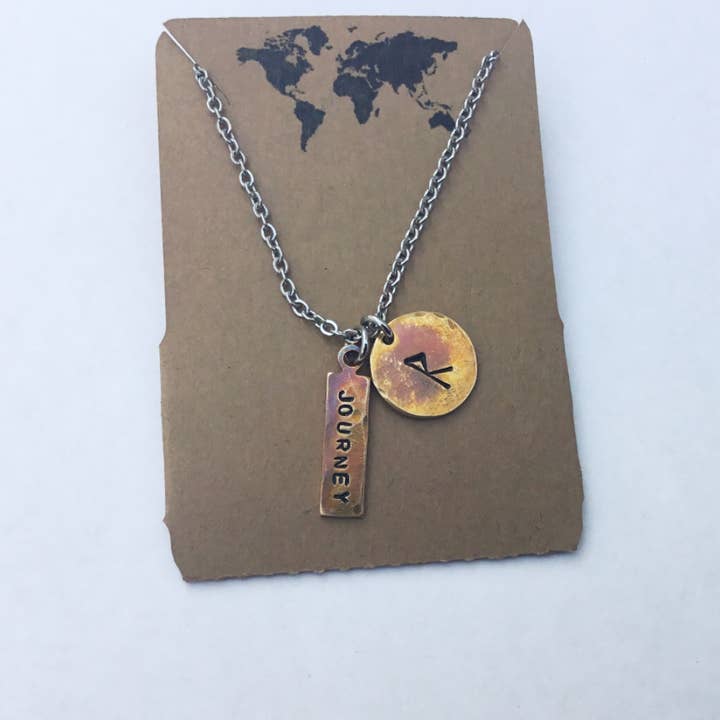 Viking Rune - Journey symbol charm necklace for wholesale by Jamie Haley Designs