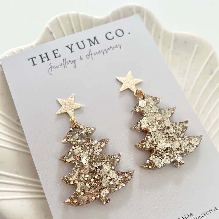 The Yum Co - Wholesale Dangle earrings - Christmas Tree Dangle Earrings