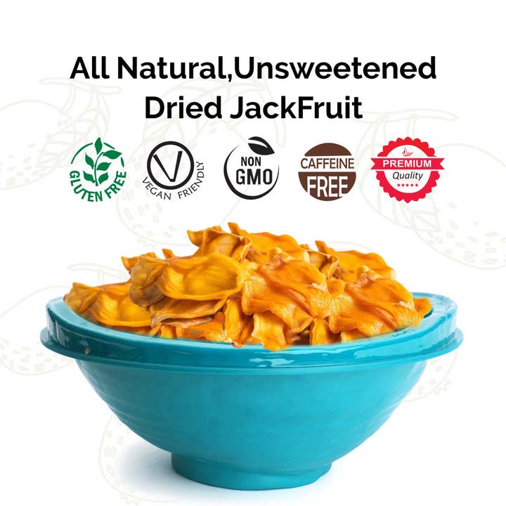 Akshit - Wholesale Dried/Dehydrated Fruit - Dried Jackfruit Slices, Healthy Dried Fruit Snack