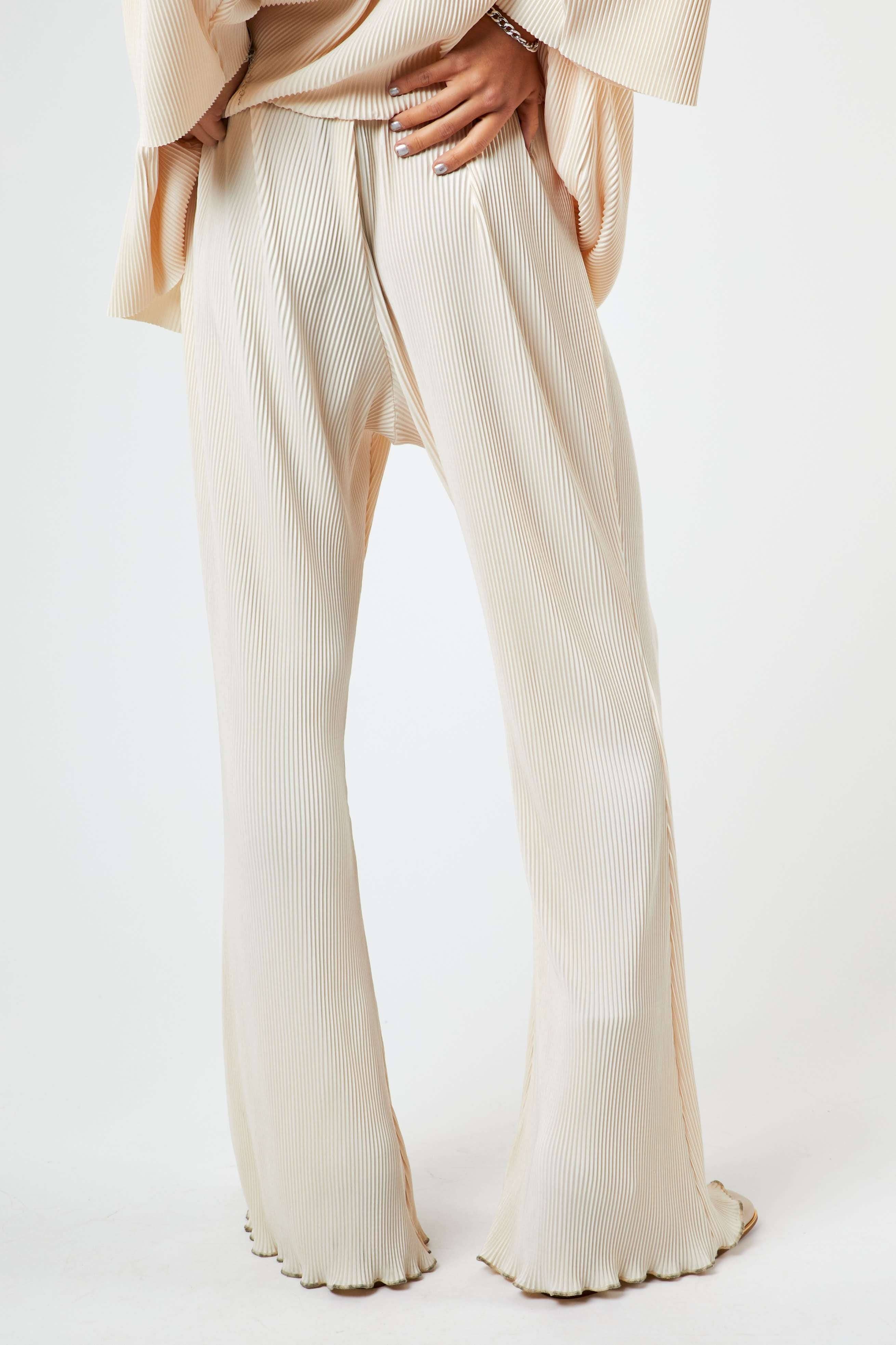 Davi & Dani - Wholesale Broek - Dames - BELBROEK MET GERIMPELDE PLOOIEN EN ELASTISCHE TAILLEBAND2