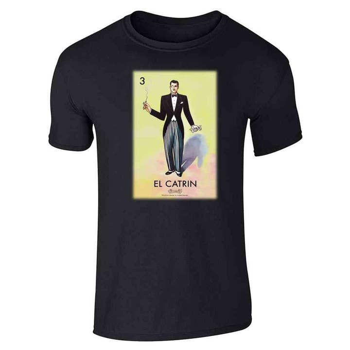 El Catrin Dandy Loteria Kort Mexikansk Bingo Unisex T-shirt för wholesale av Pop Threads