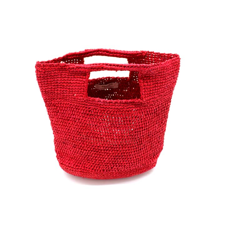 Shebobo - Wholesale Top Handle Bag - Women's - Mini ConCon Crochet Petite Straw Basket