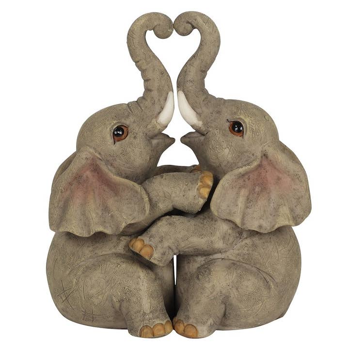 Something Different Wholesale – wholesale Decorative figurine – Elephant Couple Ornament Figurine1