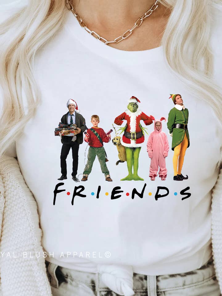 Christmas FRIENDS Fuldfarveoverførsel for engroshandel hos RBA Transfers