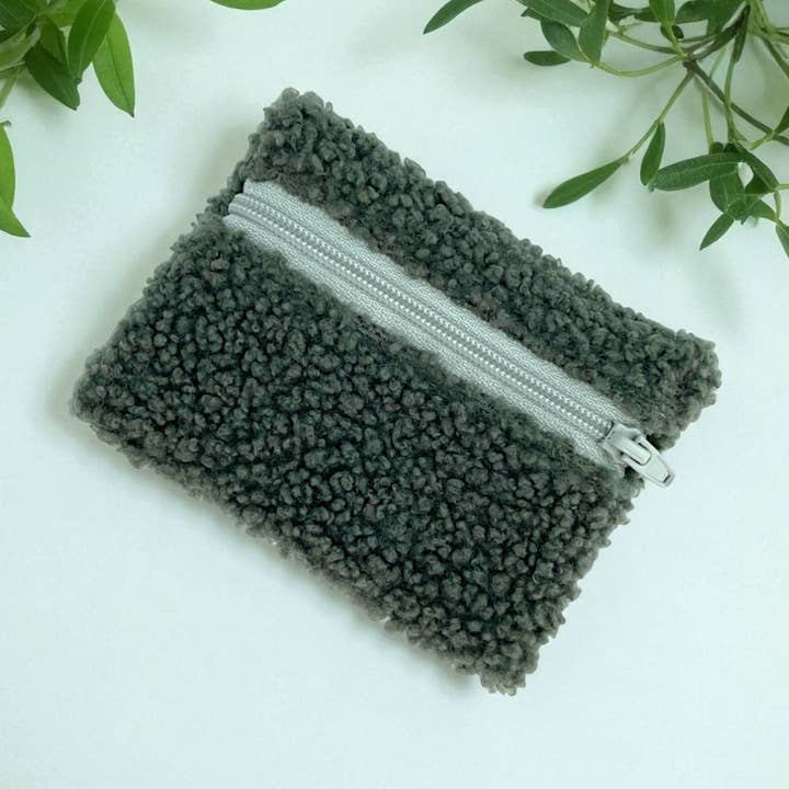 XS taske, "Bouclette" khaki for engroshandel hos Emmanuel Création