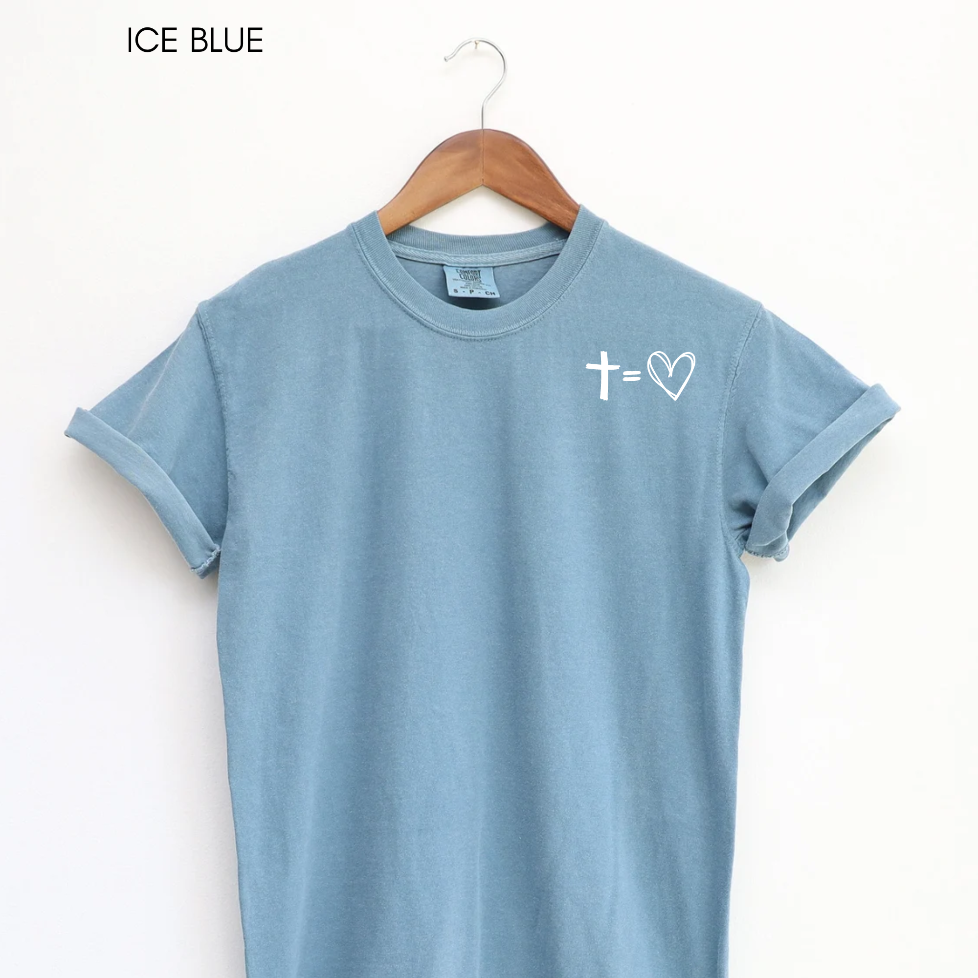 Faith & Life Christian Brands - Wholesale Screen Printed T-Shirt - Women's - Jesus Has My Back Comfort Colors Heavyweight T-Shirt25