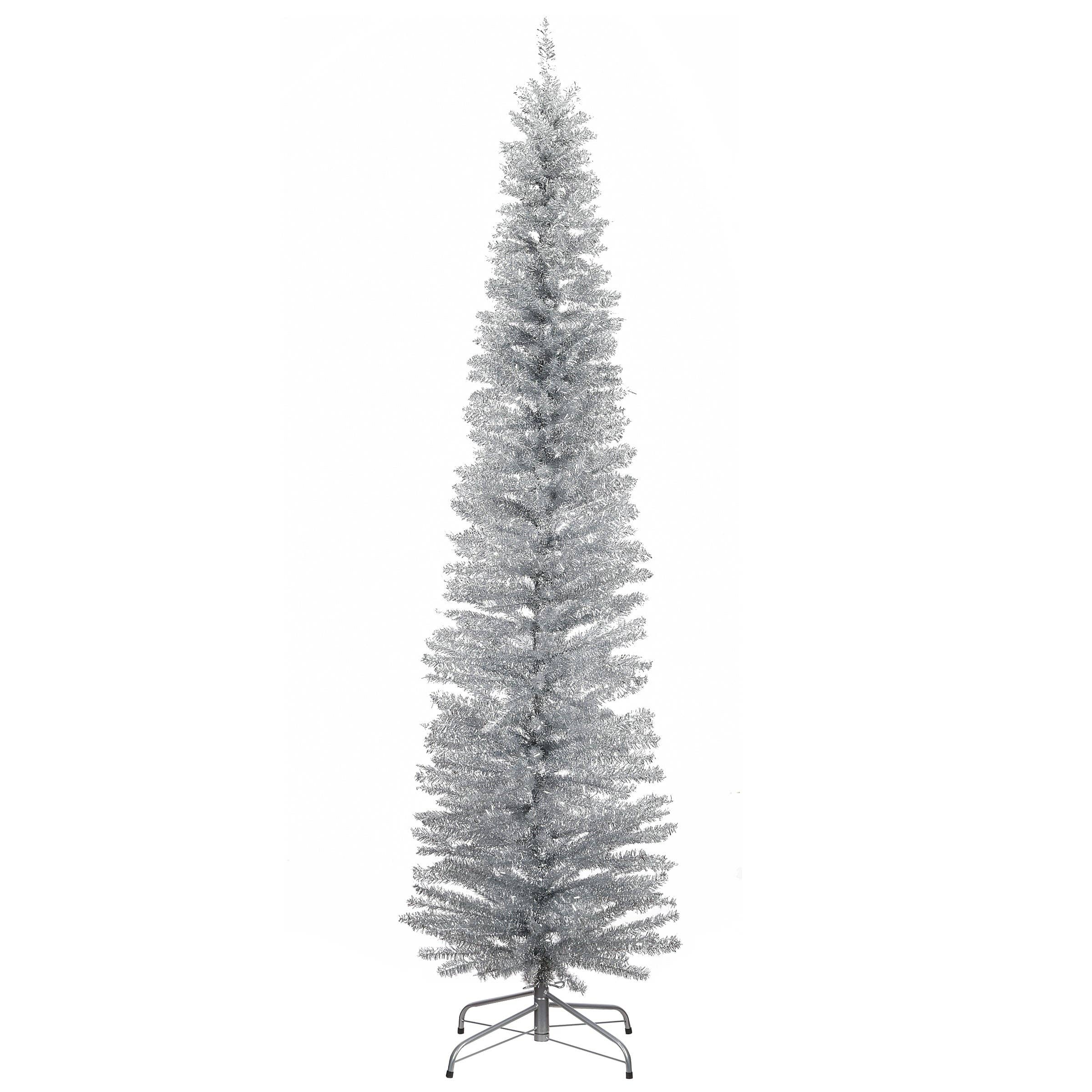 National Tree Company - Wholesale Artificial Christmas Tree - 7 ft. Tinsel Collection Silver Tree0