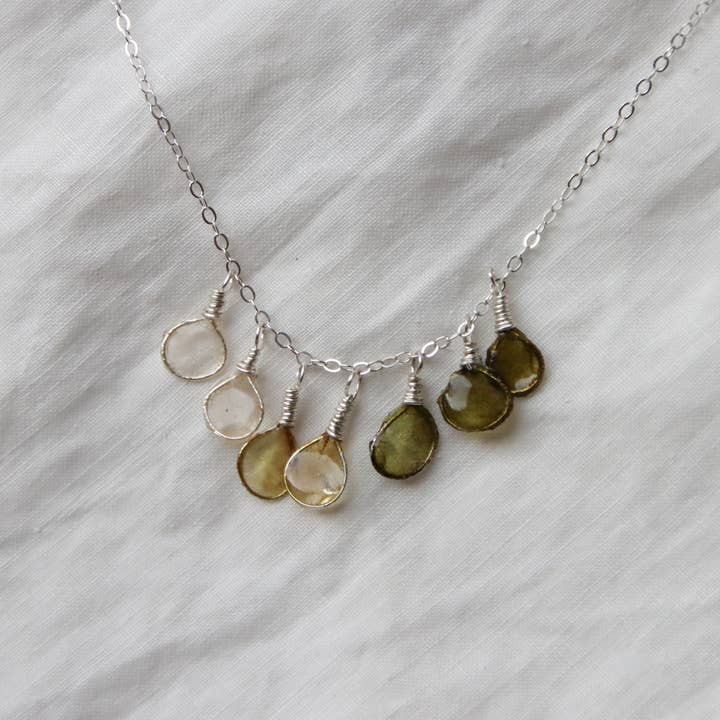 Verso - Wholesale Pendant/Charm Necklace - Morning Dew Necklace, Sterling Silver