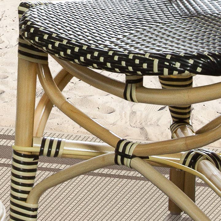 Padma's Plantation – wholesale Stol – Set om 2 franska bistrostolar i svart/beige3