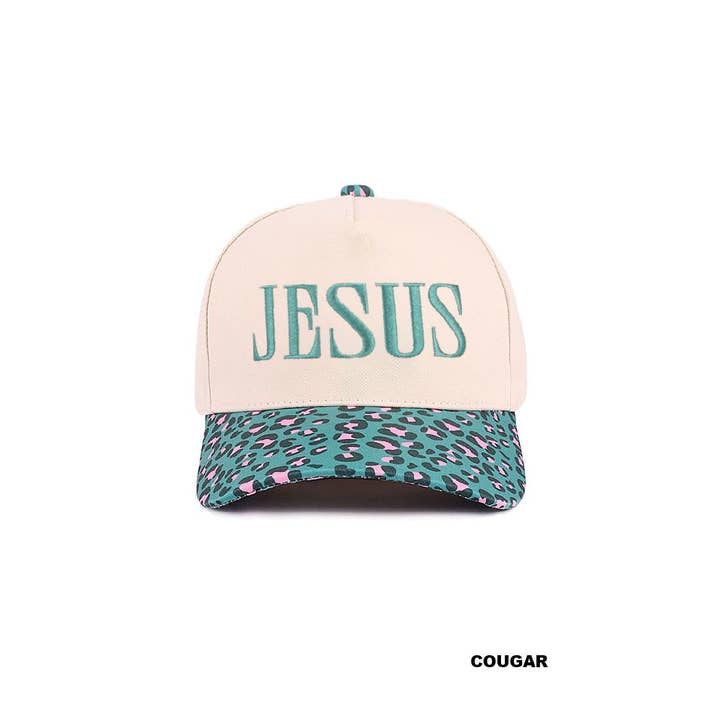 42POPS - Wholesale Baseball Cap - Women's - ,....1028 Jesus two tone canvas cotton cap SI-289891