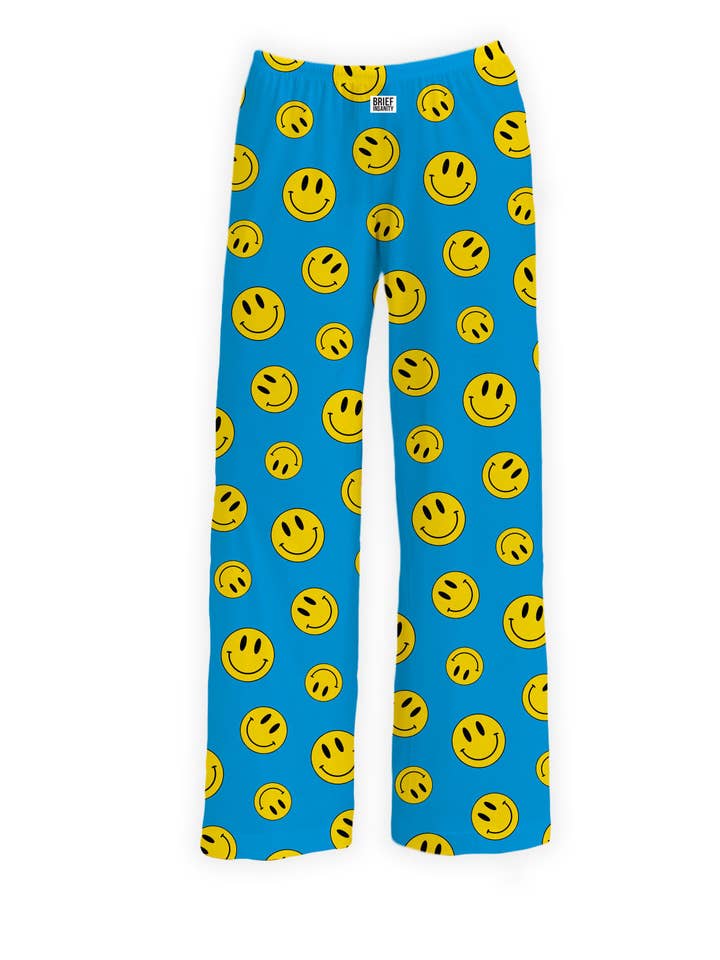 Smiley Face Pattern Lounge Pants for wholesale by BRIEF INSANITY