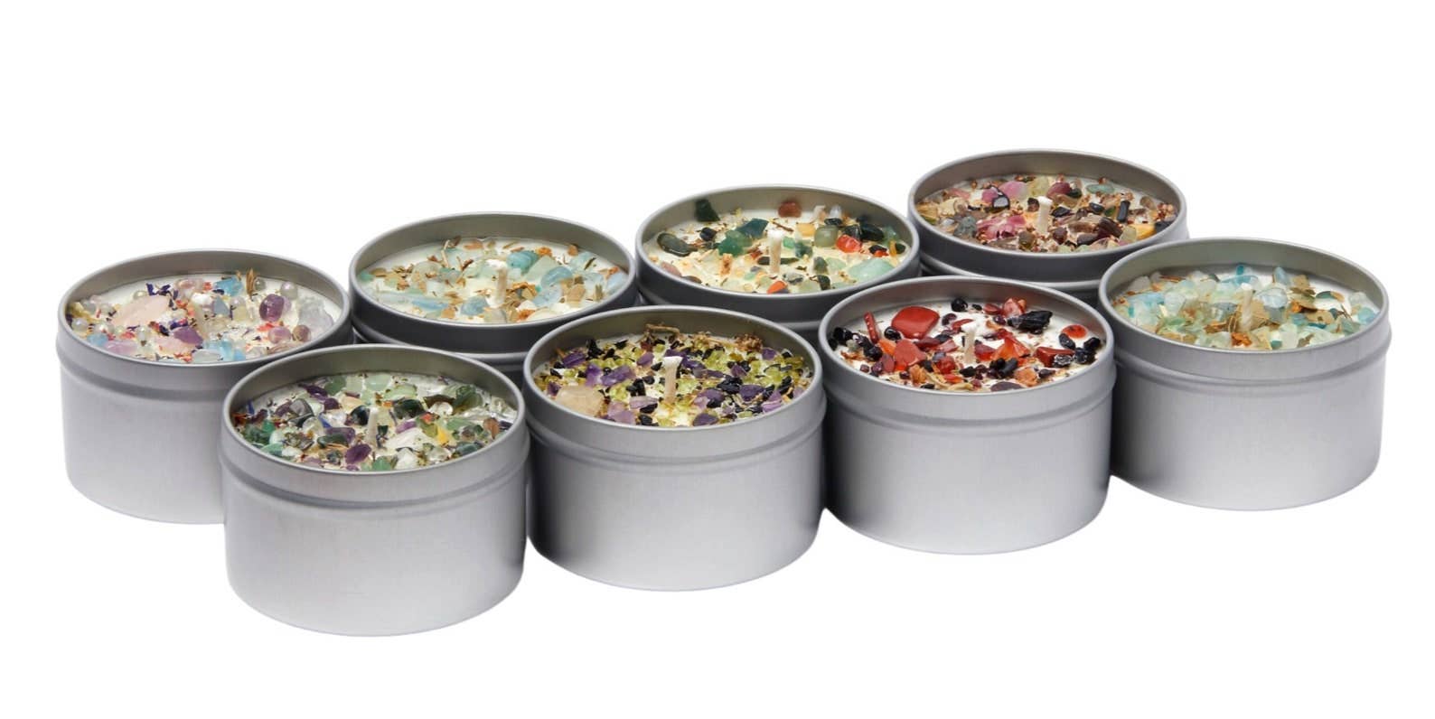 New Moon Beginnings - Wholesale Jar/Filled Candle - Mystical & Magical Candles, Spiritual Candle, Crystal Candle27