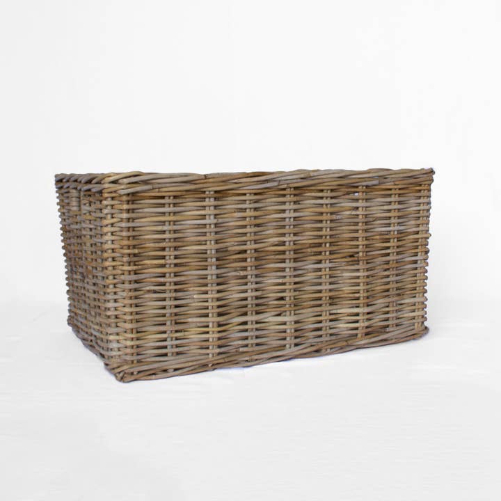 Basketly - Wholesale Basket - Rattan Rectangle Kubu Grey