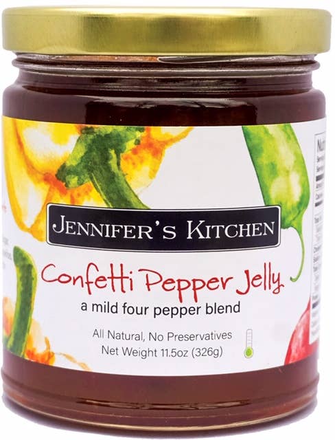 Jennifer's Kitchen - Wholesale Jam/Jelly - Confetti Pepper Jelly - 11 oz - CASE of 121