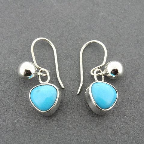 Triangle stone and silver ball bead drop earring - turquoise and other Purchase Wholesale 70cm sparklers. Free Returns & Net 60 Terms on Faire trending on Faire.