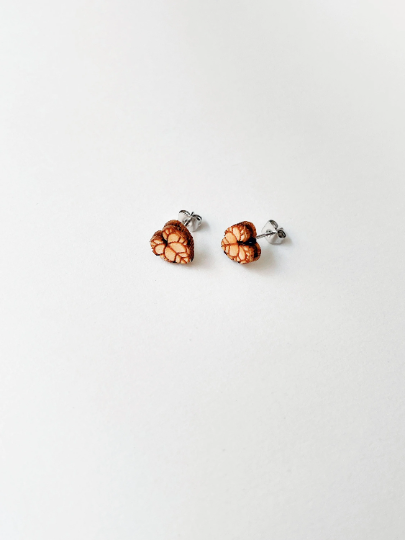 Dainty Little Tiny Things - Wholesale Stud/Post Earrings - Hypoallergenic Wooden Tiny Dainty Plant Studs5