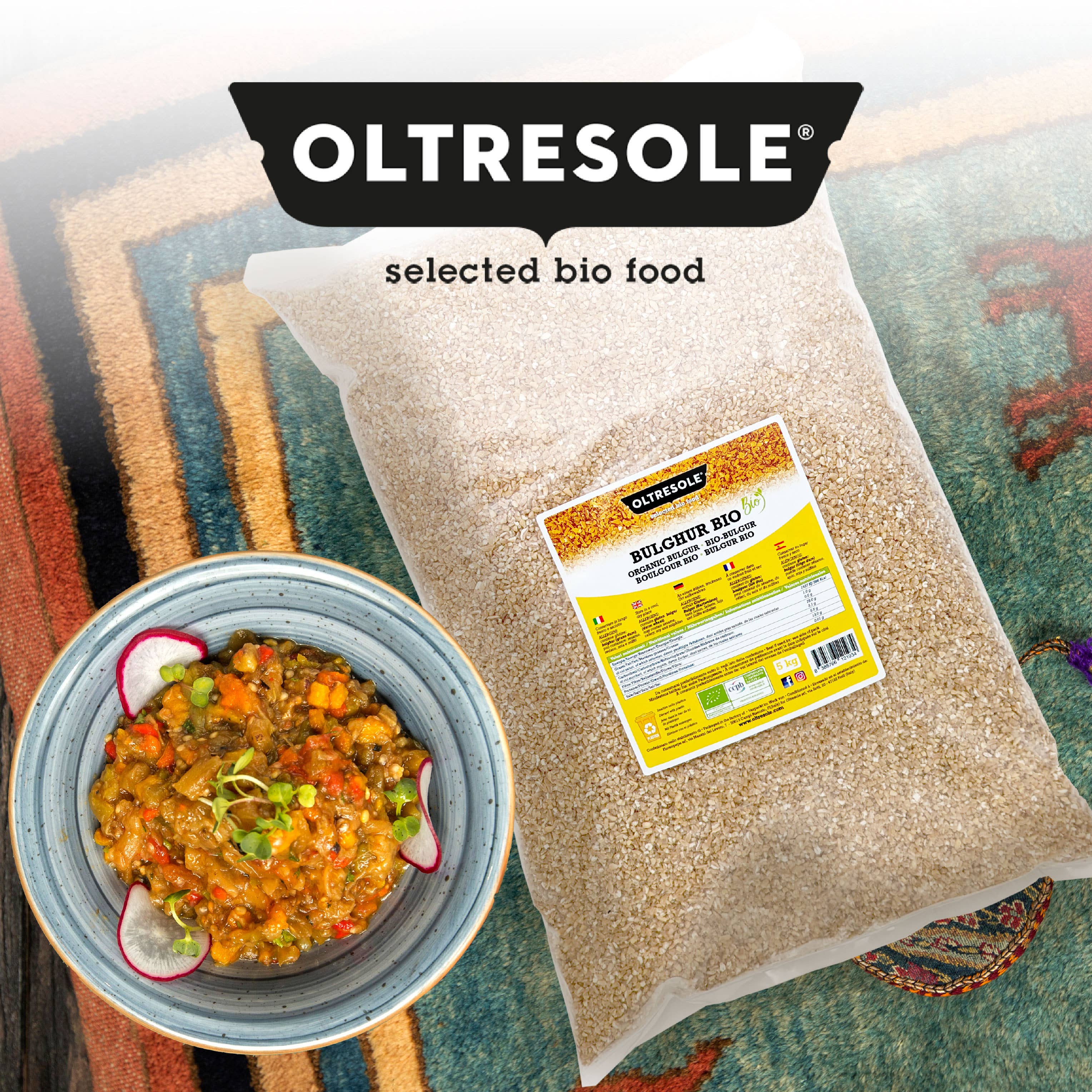 Oltresole – wholesale Fullkornsprodukter – EKOLOGISK BULGUR 5 kg6