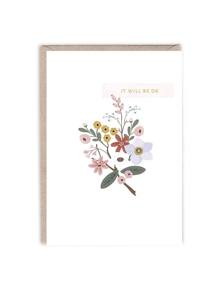 IT WILL BE OK FRIENDSHIP CARD for wholesale by Emma Bryan Design