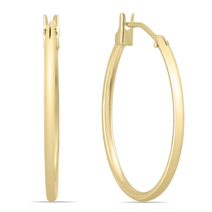 14K Yellow Gold 21MM Hoop Earrings (1.5MM Gage) and other Purchase Wholesale varsel. Free Returns & Net 60 Terms on Faire trending on Faire.