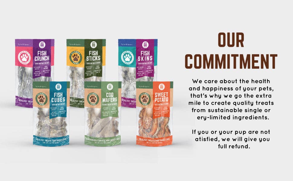 Hungry Paws - Wholesale Pet Treats - Dog - Salmon Skin for Dogs -    5 oz MSC3