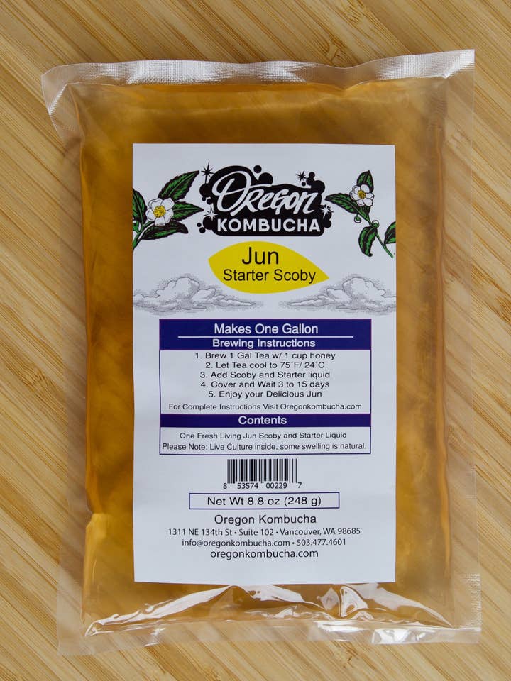 Live Jun Culture - Starter Tea and SCOBY for wholesale by Oregon Kombucha
