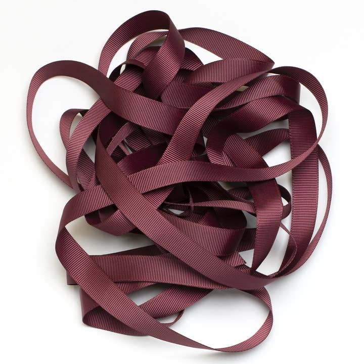 My Pretty Circus - Vente Ruban – emballage cadeau - Ruban cadeau gros-grain rouge vin, 16 mm x 5 m, facile à nouer2
